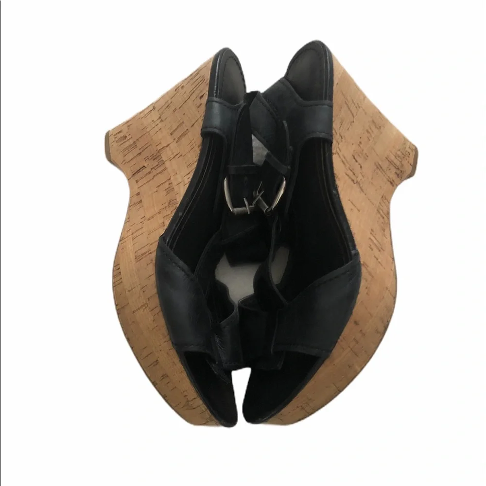 Franco Sarto Black Wedges Size 10